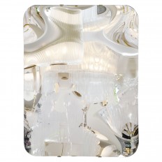 Square frameless concave mirror